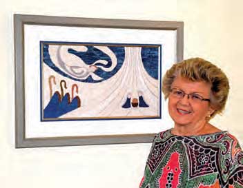 Barbara's Needlepoint of Jim's Painting