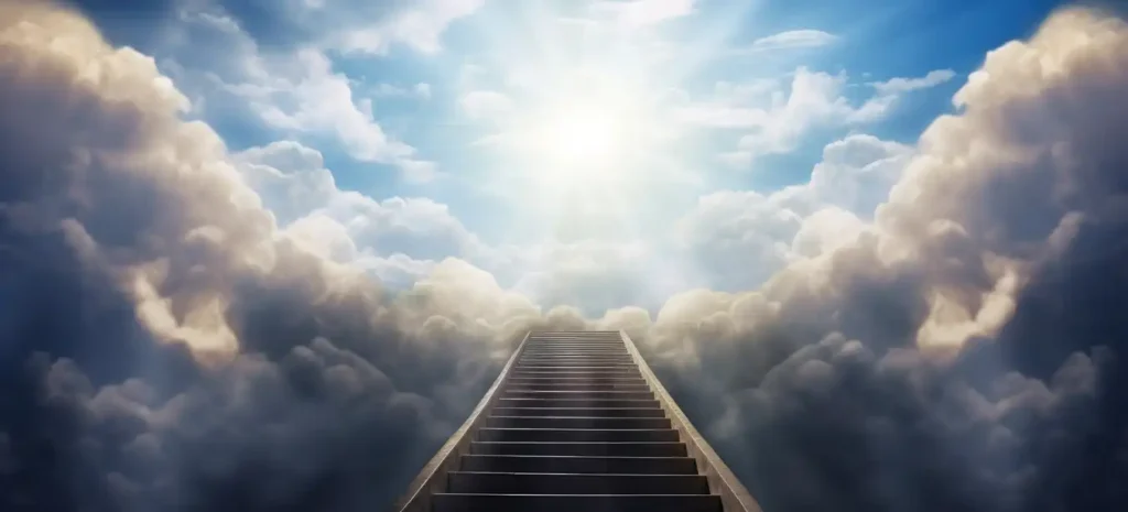 Stairway into the clouds