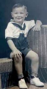 Hugh Gregory as a child