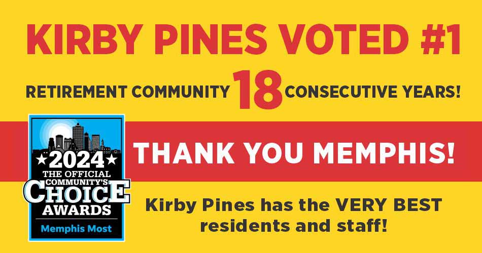 Kirby Pines voted #1 retirement community 18 years in a row