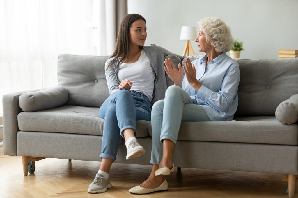Conversation on how to talk to aging parents about their future and moving parents to independent living.