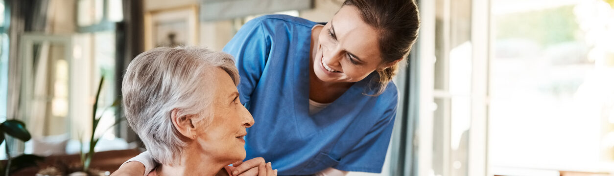 nurse of seniors shoulder